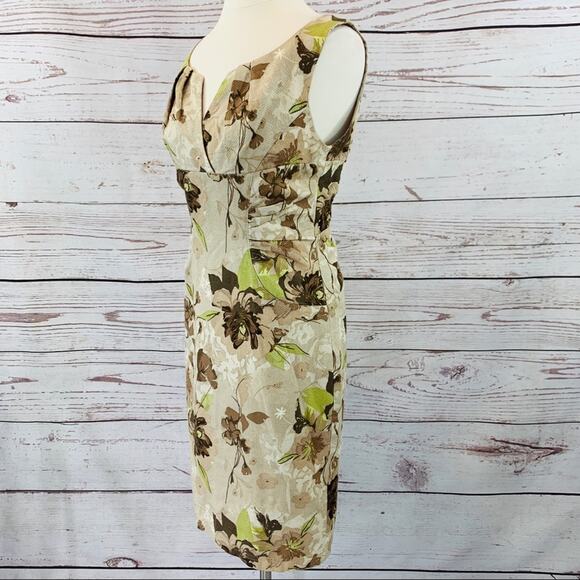 Adrianna Papell ruched side v front textured - Picture 6 of 13